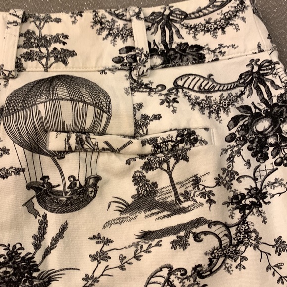 Anthropologie black and white toile, slim leg pant, size 0 - Picture 11 of 16